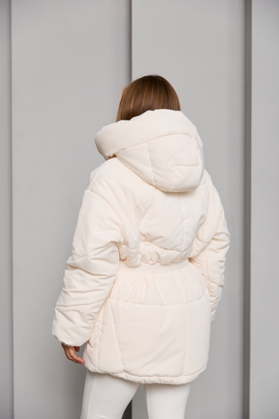 Пуховик Сідней 85 плащівка Ammy 16292 Цвет: молоко