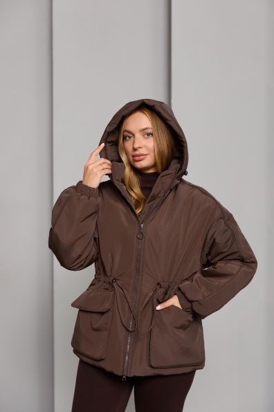 Куртка Бренд 65 Плащівка Ammy 16186 Цвет: Шоколад Темний