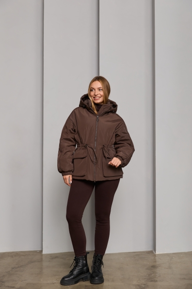 Куртка Бренд 65 Плащівка Ammy 16186 Цвет: Шоколад Темний
