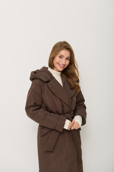 Куртка Комбо 120 Плащівка Ammy зима 16348 Цвет: Шоколад Темний