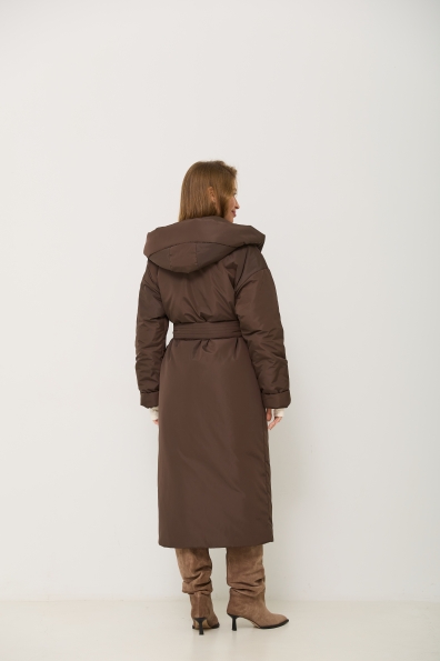 Куртка Комбо 120 Плащівка Ammy зима 16348 Цвет: Шоколад Темний