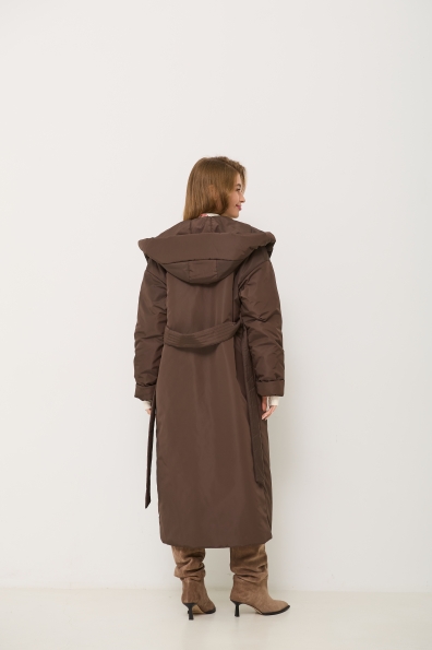 Куртка Комбо 120 Плащівка Ammy зима 16348 Цвет: Шоколад Темний