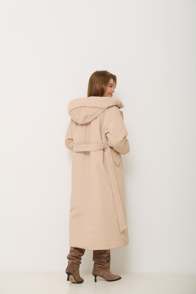 Куртка Комбо 120 Плащівка Ammy зима 16348 Цвет: світло бежевий