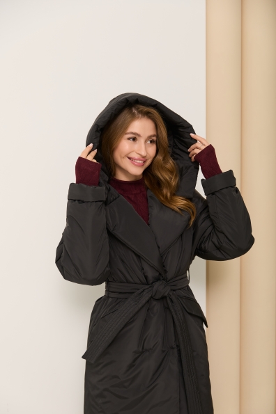 Куртка Комбо 120 Плащівка Ammy зима 16348 Цвет: Чорний