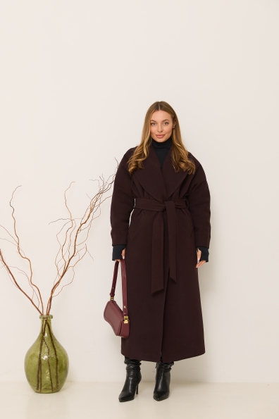 Купити Пальто "Богдана" 127 Кашемір гладкий утеплене 16359 оптом і в роздріб