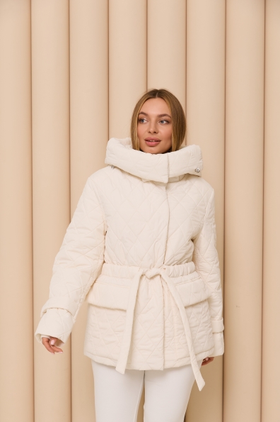 Куртка Нова 70 Плащівка Ammy стьобана ЗИМА 16372 Цвет: Молоко