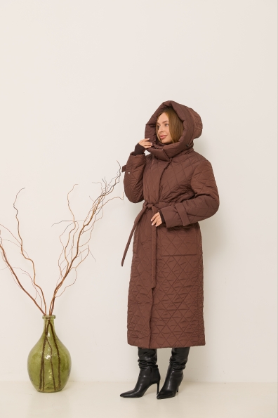 Куртка Нова 120 Плащівка Ammy стьобана ЗИМА 16369 Цвет: Шоколад