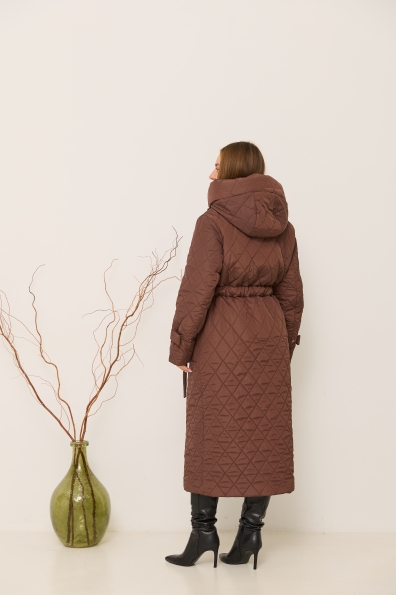 Куртка Нова 120 Плащівка Ammy стьобана ЗИМА 16369 Цвет: Шоколад