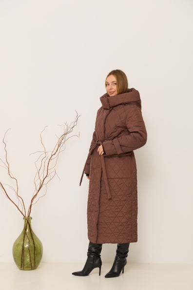 Куртка Нова 120 Плащівка Ammy стьобана ЗИМА 16369 Цвет: Шоколад