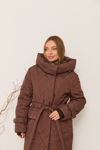 Куртка Нова 120 Плащівка Ammy стьобана ЗИМА 16369 Цвет: Шоколад