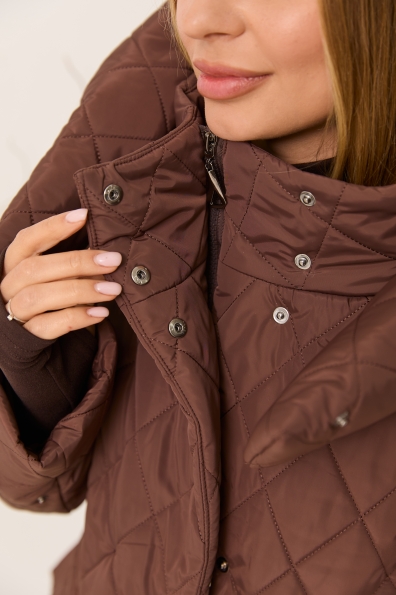 Куртка Нова 120 Плащівка Ammy стьобана ЗИМА 16369 Цвет: Шоколад
