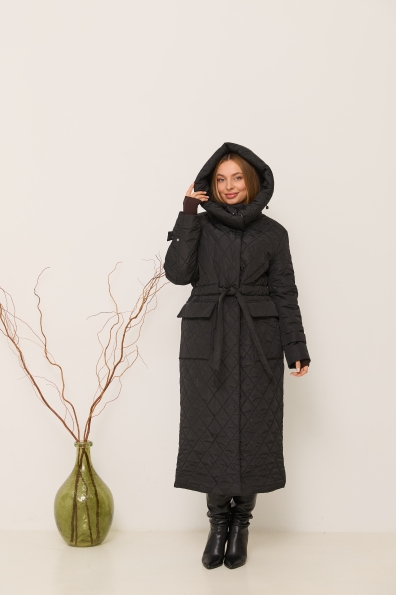 Куртка Нова 120 Плащівка Ammy стьобана ЗИМА 16369 Цвет: Чорний