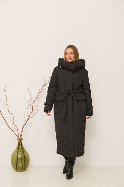 Куртка Нова 120 Плащівка Ammy стьобана ЗИМА 16369 Цвет: Чорний