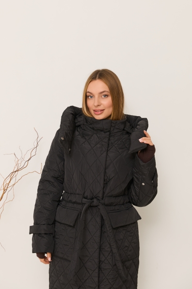 Куртка Нова 120 Плащівка Ammy стьобана ЗИМА 16369 Цвет: Чорний