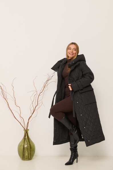 Куртка Нова 120 Плащівка Ammy стьобана ЗИМА 16369 Цвет: Чорний