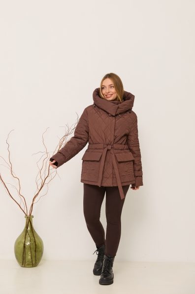 Куртка Нова 70 Плащівка Ammy стьобана ЗИМА 16372 Цвет: Шоколад