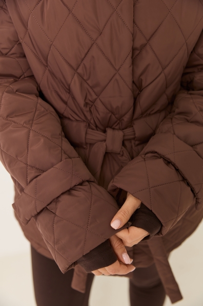 Куртка Нова 70 Плащівка Ammy стьобана ЗИМА 16372 Цвет: Шоколад