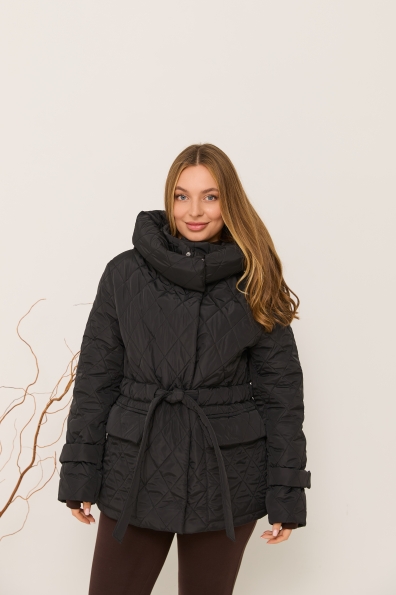 Куртка Нова 70 Плащівка Ammy стьобана ЗИМА 16372 Цвет: Чорний