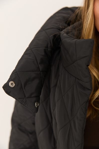 Куртка Нова 70 Плащівка Ammy стьобана ЗИМА 16372 Цвет: Чорний