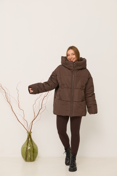 Купити Пуховик "Овертайм" плащівка Ammy 16197 оптом і в роздріб