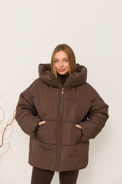 Купити Пуховик "Овертайм" плащівка Ammy 16197 оптом і в роздріб