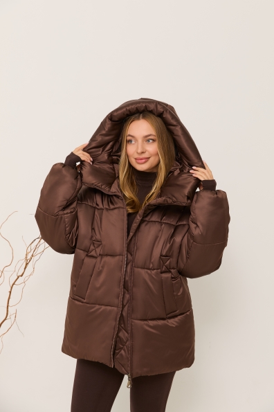 Купити Пуховик "Овертайм" плащівка Grazia 16328 оптом і в роздріб