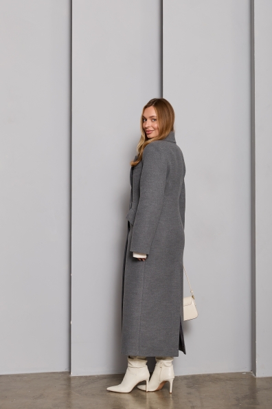 Пальто Вега 125 Кашемір Турецький ЗИМА 16363 Цвет: Сірий