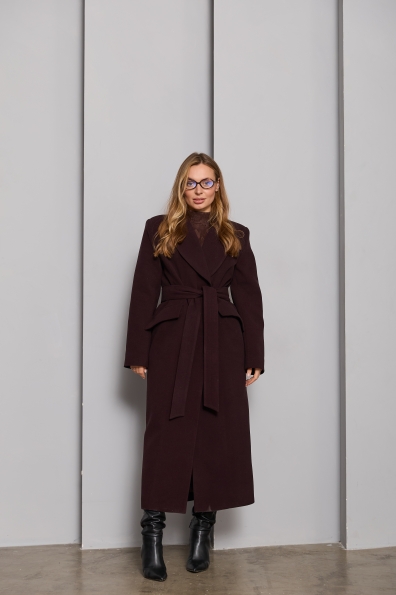 Купити Пальто "Вега" 125 Кашемір гладкий ЗИМА 16365 оптом і в роздріб