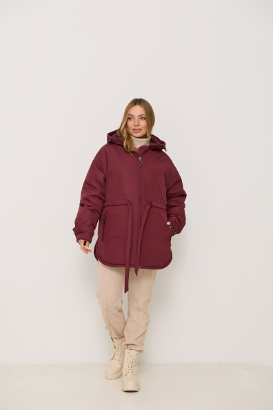 Куртка Нано утеплений Плащівка Ammy 16260 Цвет: Марсала