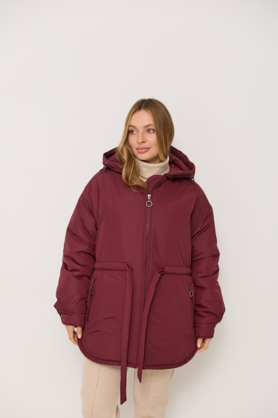 Куртка Нано утеплений Плащівка Ammy 16260 Цвет: Марсала