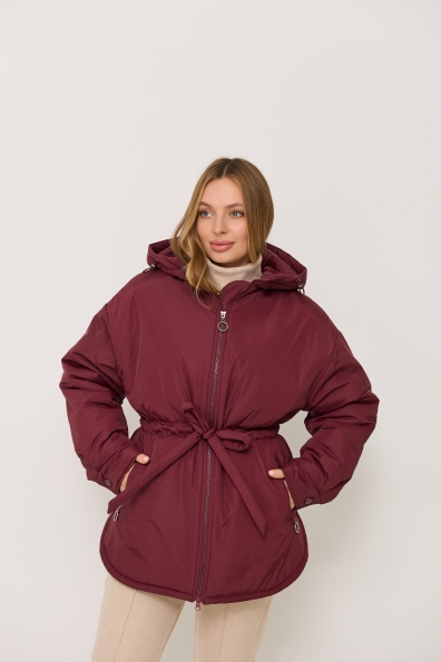 Куртка Нано утеплений Плащівка Ammy 16260 Цвет: Марсала