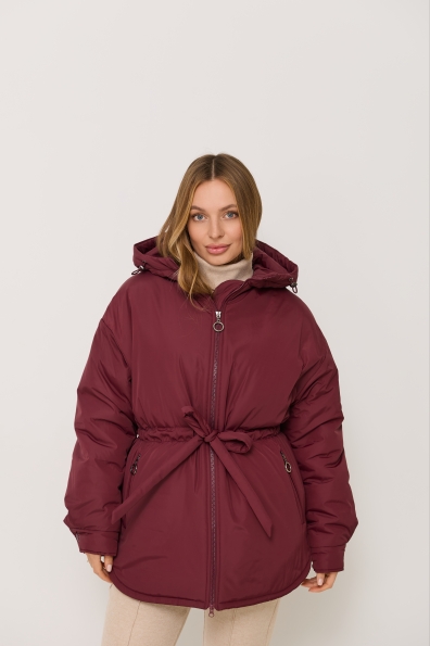 Куртка Нано утеплений Плащівка Ammy 16260 Цвет: Марсала