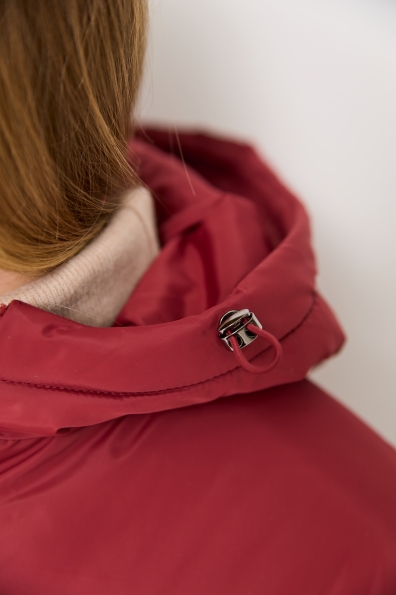 Куртка Нано утеплений Плащівка Ammy 16260 Цвет: Марсала 2