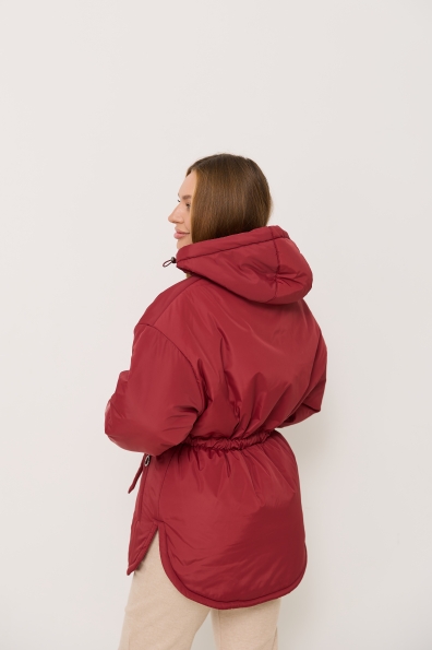 Куртка Нано утеплений Плащівка Ammy 16260 Цвет: Марсала 2