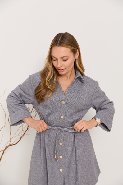 Сукня Дана Міні 3/4 Діагональ 16386 Цвет: Сірий 2