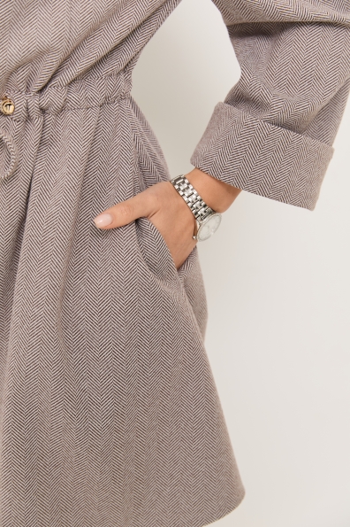 Сукня Дана Міні 3/4 Елка 16459 Цвет: шоколад/дрібна 2