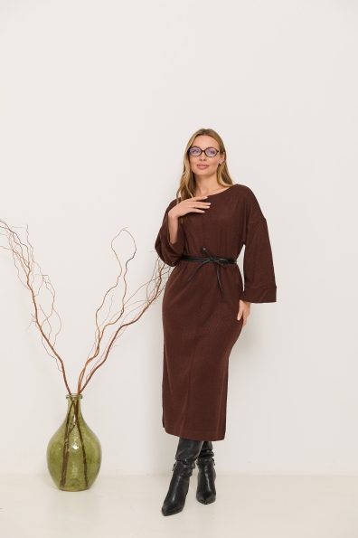 Купити Сукня "Луна" Міді Трикотаж Ангора дизайн 16405 оптом і в роздріб