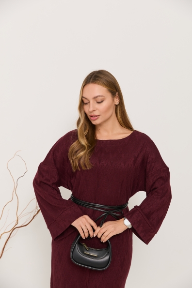 Купити Сукня "Луна" Міді Трикотаж Ангора дизайн 16405 оптом і в роздріб