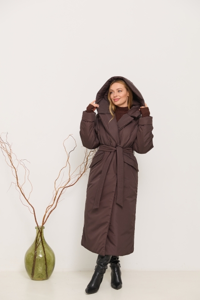 Куртка Комбо 120 Плащівка Ammy зима 16348 Цвет: Шоколад