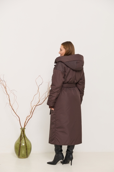 Куртка Комбо 120 Плащівка Ammy зима 16348 Цвет: Шоколад