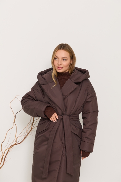 Куртка Комбо 120 Плащівка Ammy зима 16348 Цвет: Шоколад