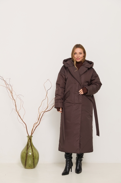 Куртка Комбо 120 Плащівка Ammy зима 16348 Цвет: Шоколад