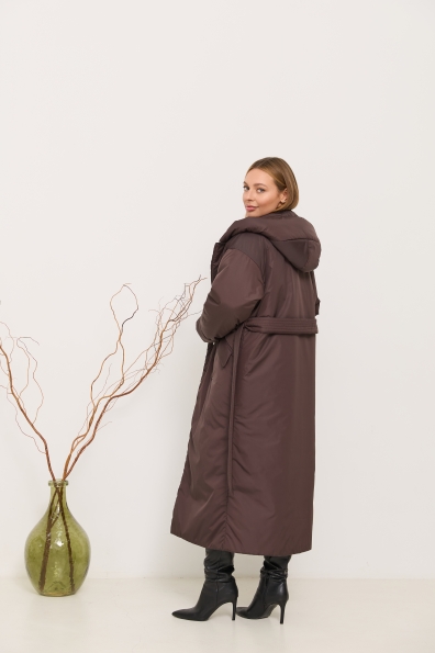 Куртка Комбо 120 Плащівка Ammy зима 16348 Цвет: Шоколад