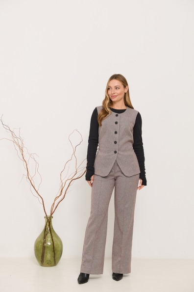 Костюм Сапфір Елка 16395 Цвет: Шоколад/Дрібна