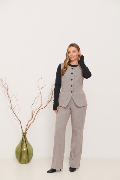 Костюм Сапфір Елка 16395 Цвет: Шоколад/Дрібна 2