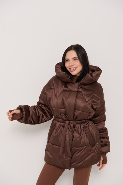 Куртка Харт 85 Плащевка Grazia 16422 Цвет: Шоколад