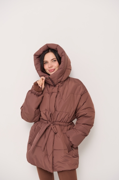 Куртка Харт 85 плащівка Ammy 16244 Цвет: Шоколад 2