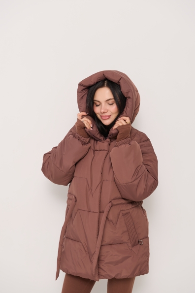 Куртка Харт 85 плащівка Ammy 16244 Цвет: Шоколад 2