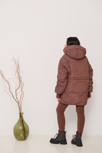 Куртка Харт 85 плащівка Ammy 16244 Цвет: Шоколад 2