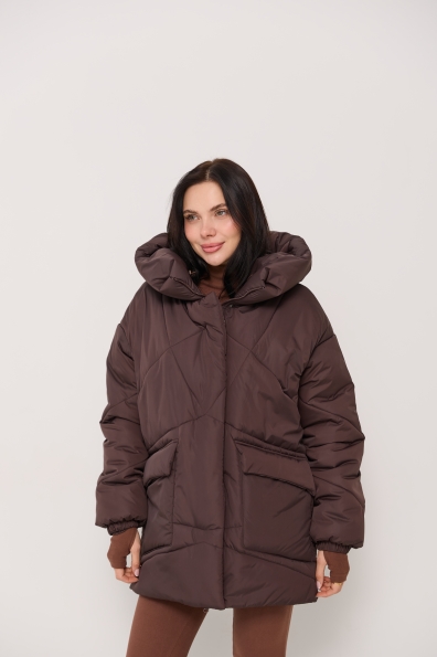 Куртка Сідней 85 плащівка Ammy 16292 Цвет: Шоколад